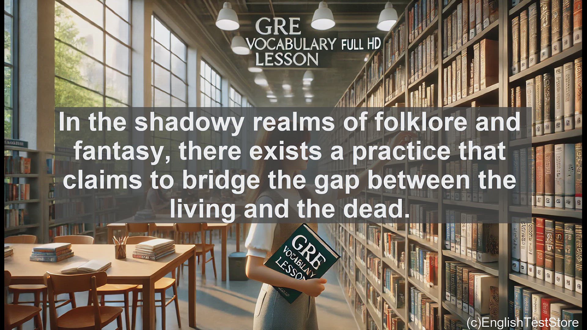'Video thumbnail for GRE Vocabulary Lesson: Unveiling the Secrets of Necromancy - A Mystical Journey'