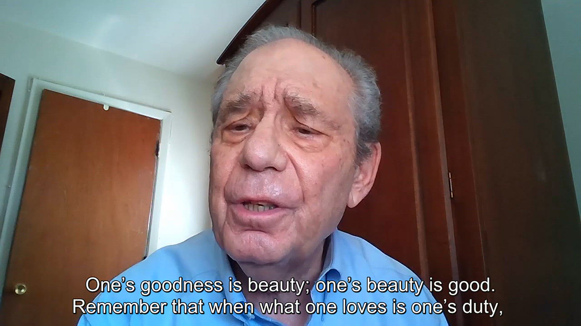 Video thumbnail for For What Does One Live, But for Goodness and Beauty