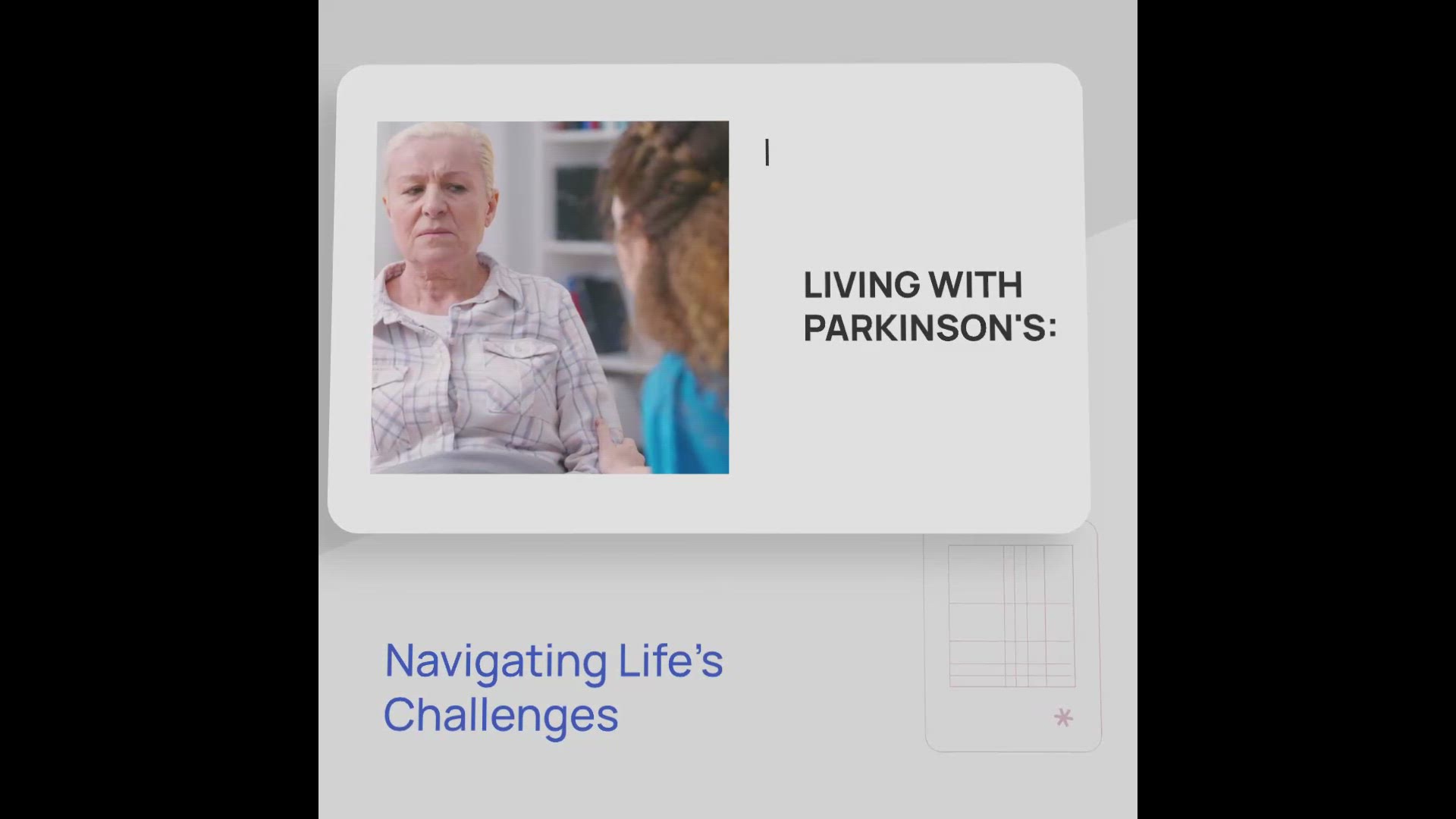 'Video thumbnail for Living with Parkinson's: Navigating Life's Challenges'