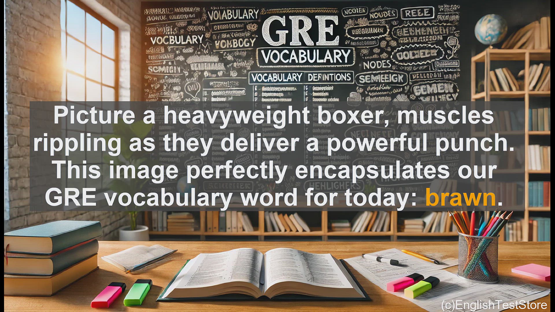 'Video thumbnail for GRE Vocabulary Lesson: The Muscular Power of Brawn'