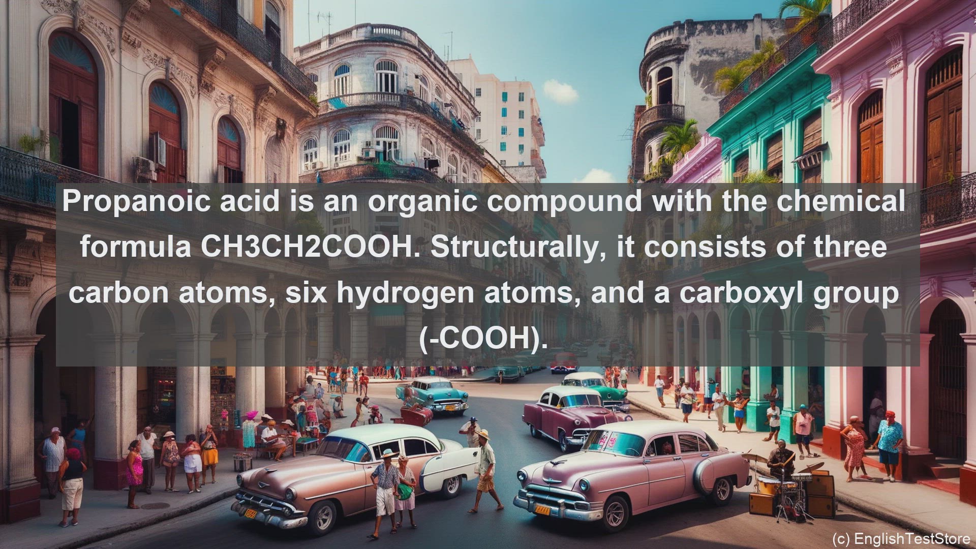 'Video thumbnail for Propanoic acid in science  definition and examples'