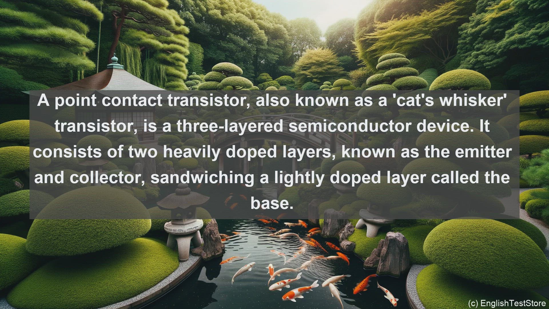 'Video thumbnail for Point contact transistor in science  definition and examples'