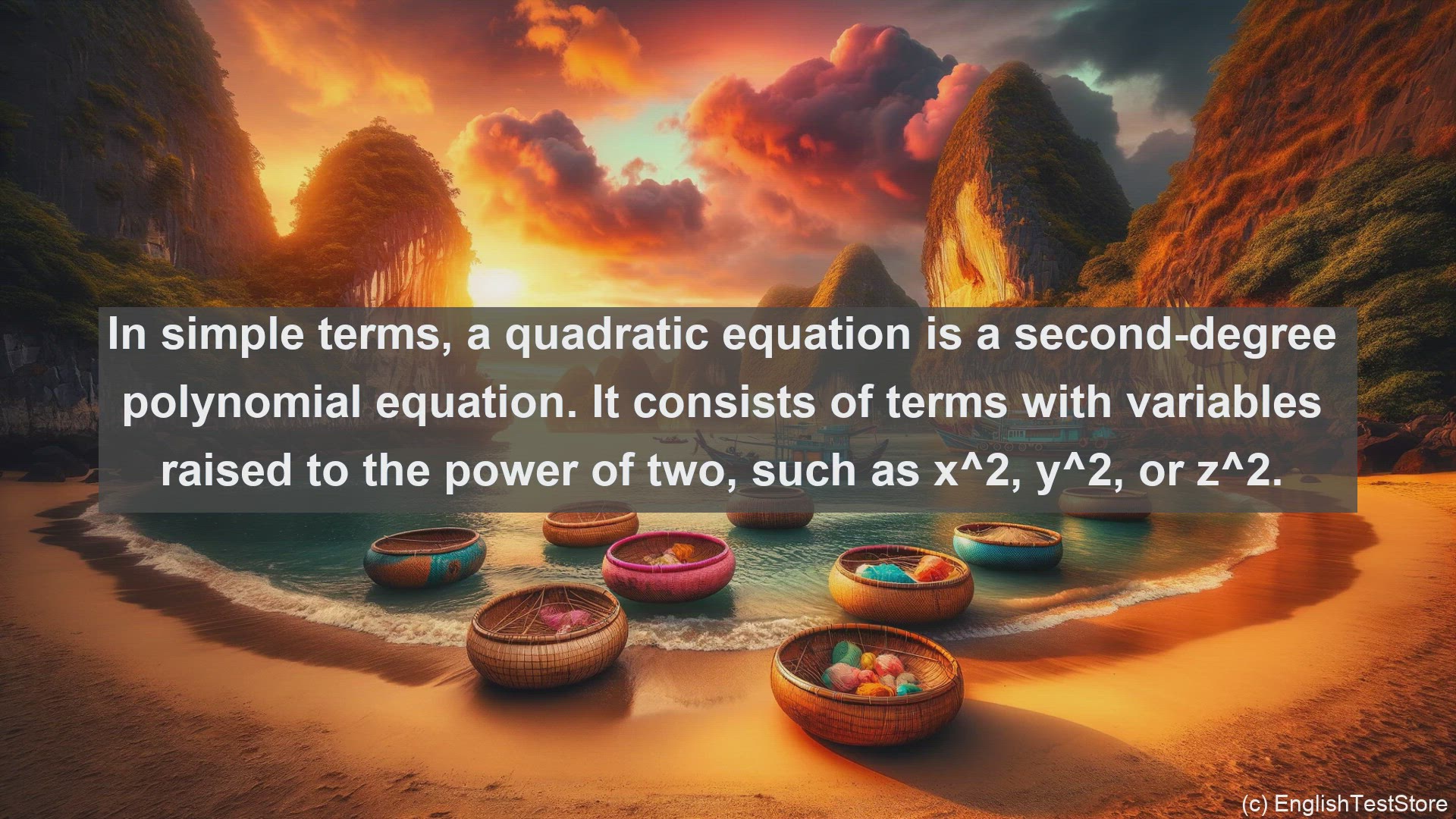 'Video thumbnail for Quadratic equation in science  definition and examples'