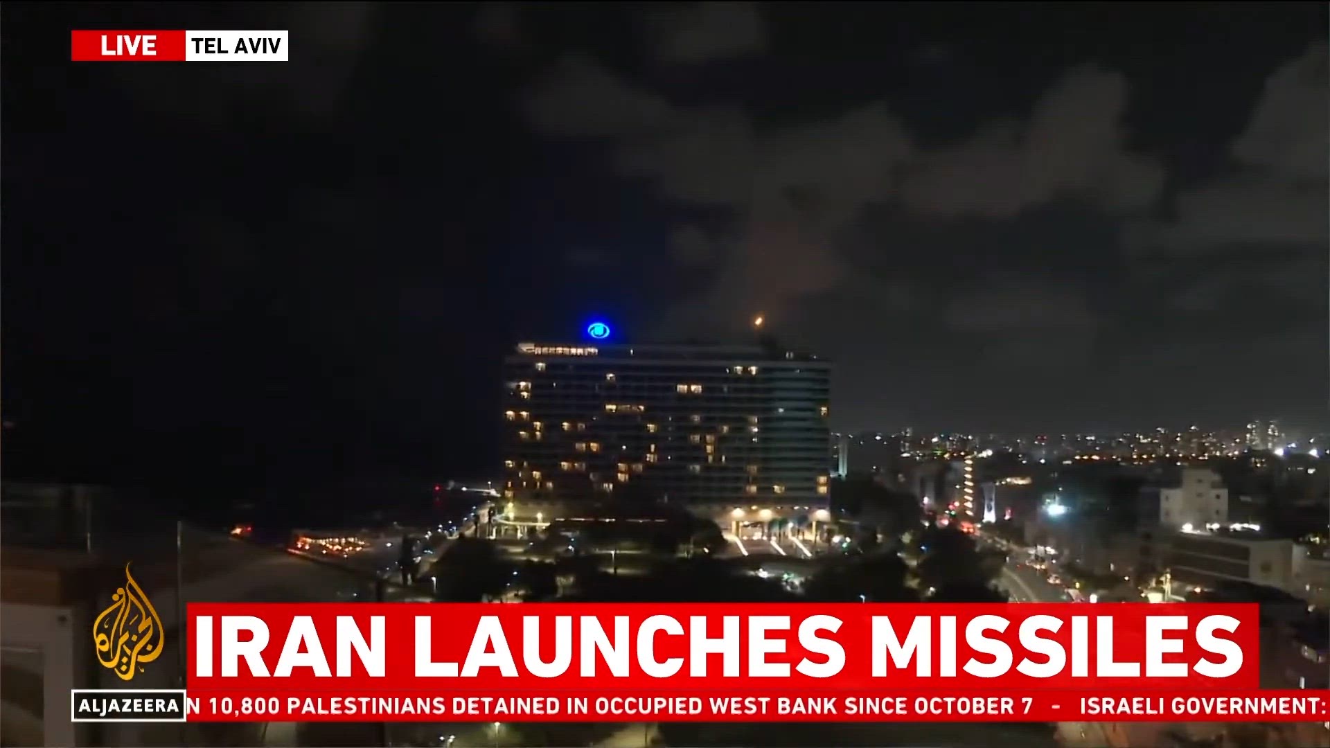 Video thumbnail for Iran launches missiles at Israel (LIVE VIDEO)