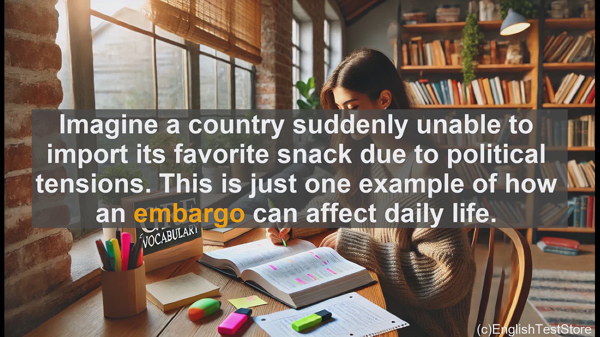 'Video thumbnail for GRE Vocabulary Lesson: Embargo - Understanding Trade Bans and Prohibitions'