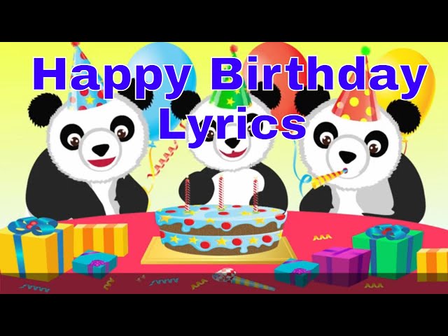 Video thumbnail for Happy Birthday with Lyrics 2021