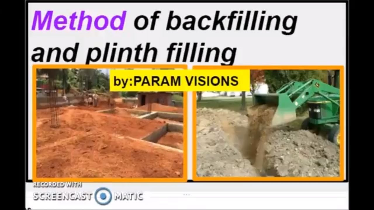 'Video thumbnail for Method of backfilling and plinth filling/Backfilling and plinth filling procedure'