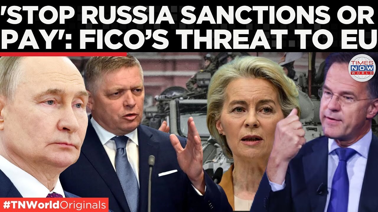'Video thumbnail for WATCH: Slovak PM Fico Explodes at Journalists Over Russia Sanctions Clash! | Times Now World'