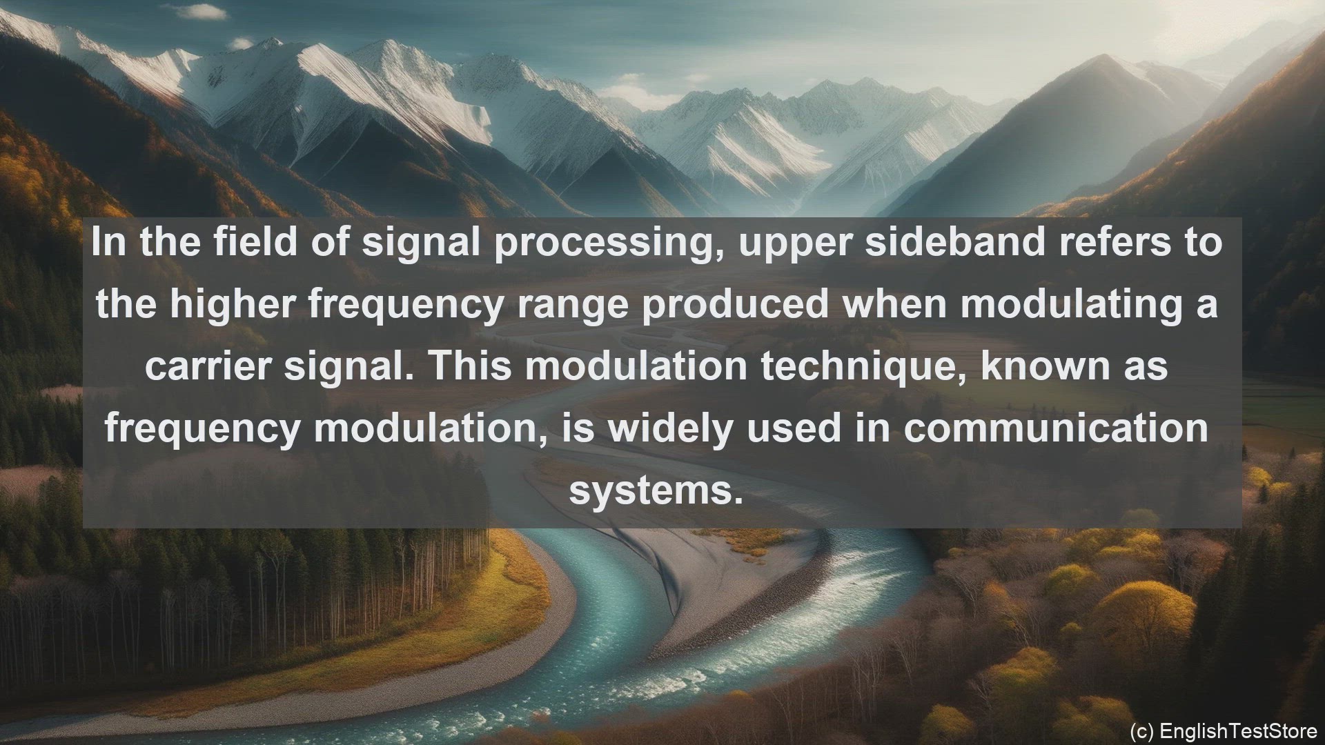 'Video thumbnail for Upper sideband in science  definition and examples'