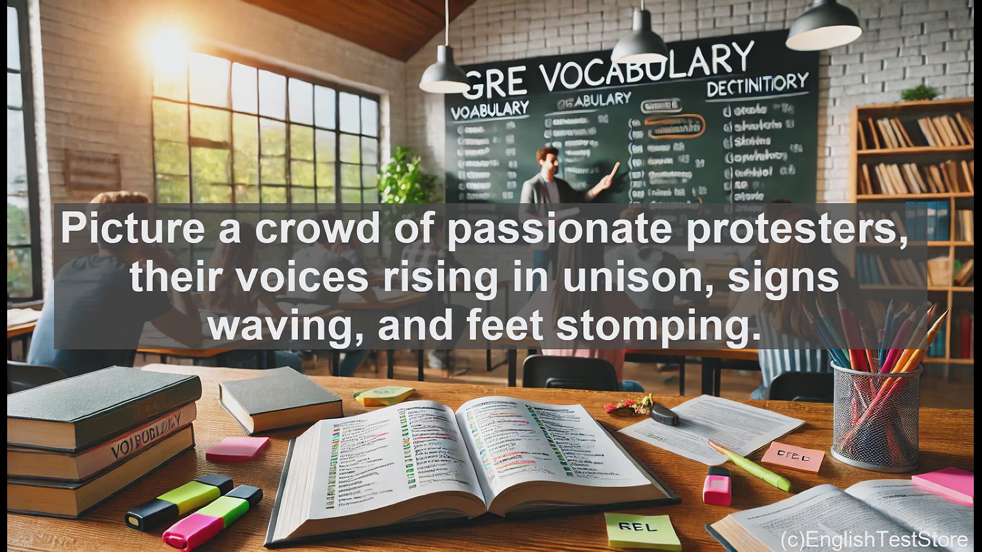 'Video thumbnail for GRE Vocabulary Lesson: The Clamor of Passionate Protest'