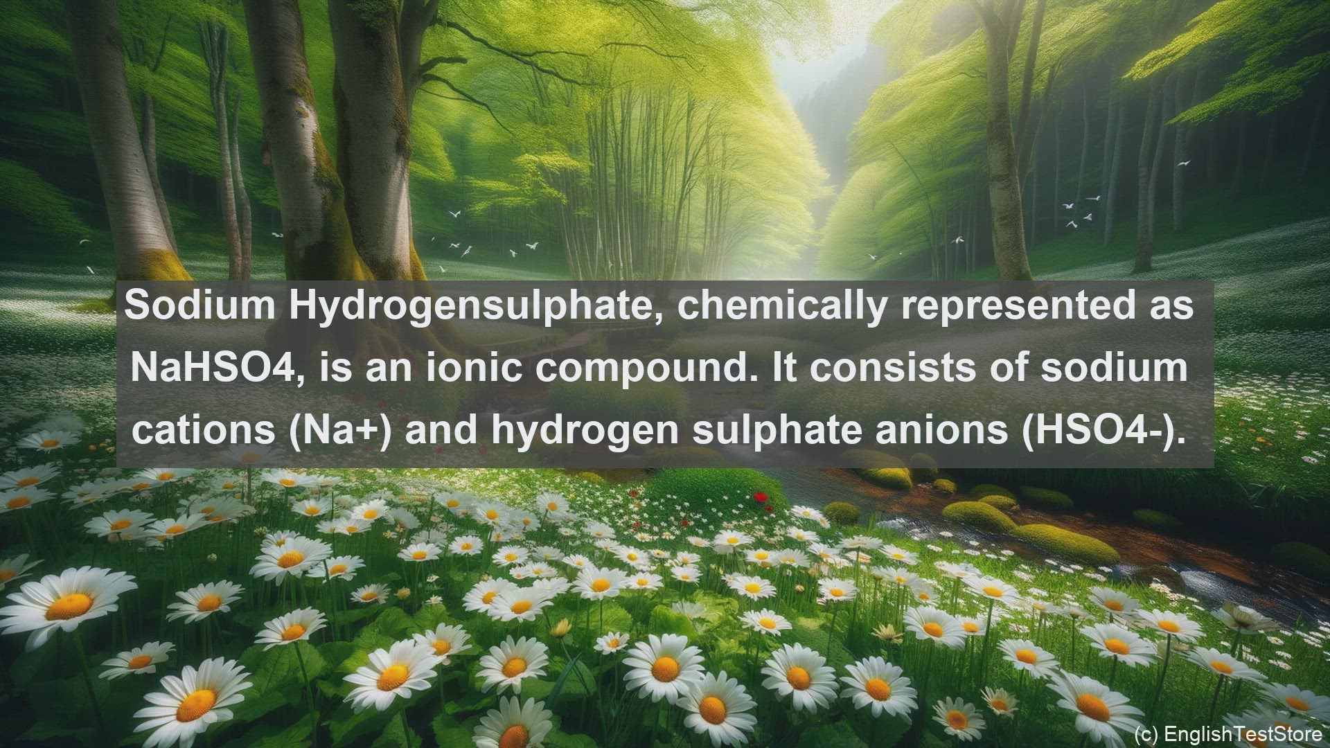 'Video thumbnail for Sodium hydrogensulphate in science  definition and examples'