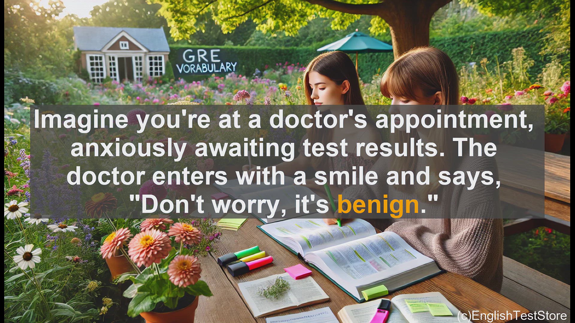 'Video thumbnail for GRE Vocabulary Lesson: Exploring the Meaning and Significance of the Word 'Benign''