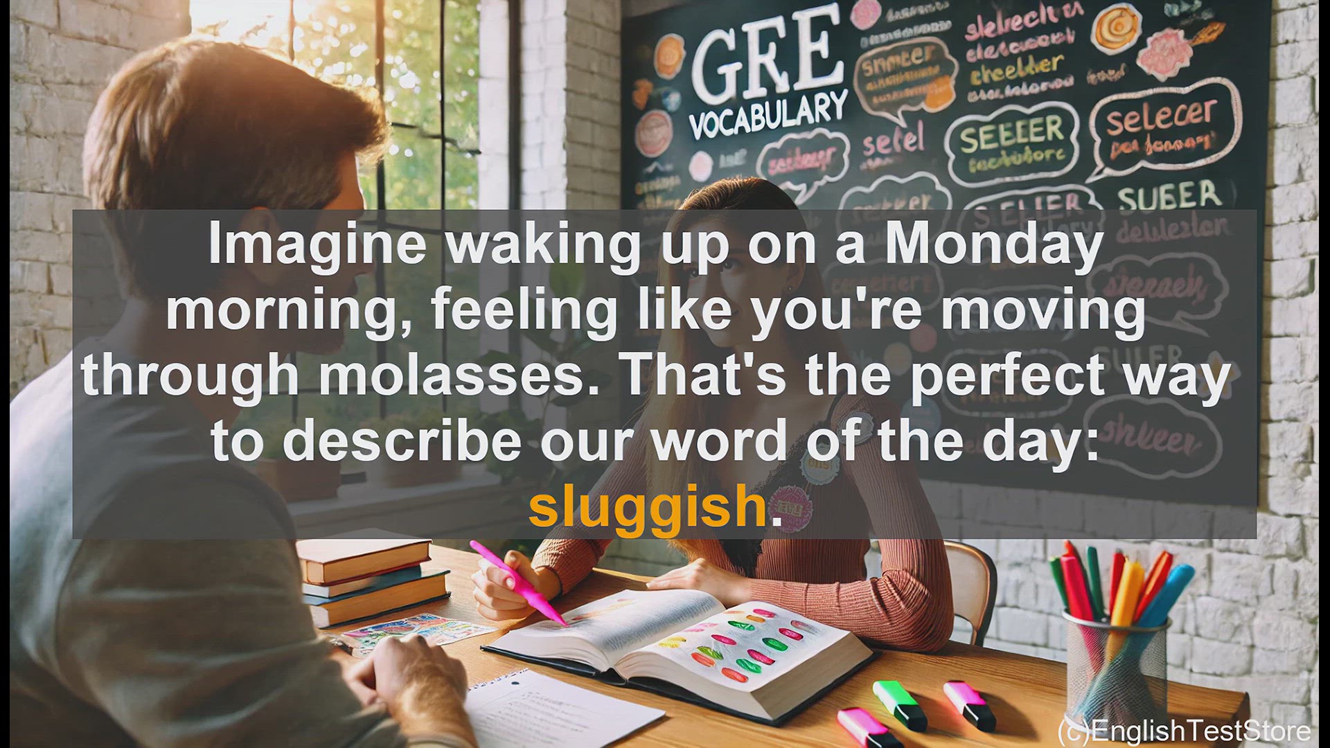 'Video thumbnail for GRE Vocabulary Lesson: Sluggish - Mastering the Slow-Moving Vocabulary'