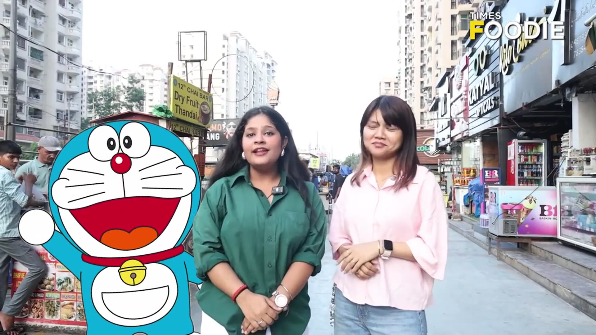 'Video thumbnail for Exploring Unique Street Foods at Amrapali Market, Noida | Dora Cake, UFO Burger & More'