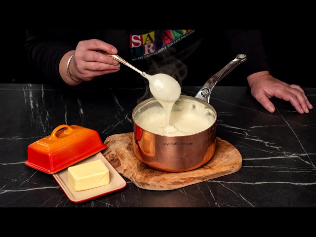 Video thumbnail for Sos Bechamel (sos alb) - rețeta autentică franțuzească din Larousse Gastronomique | Savori Urbane