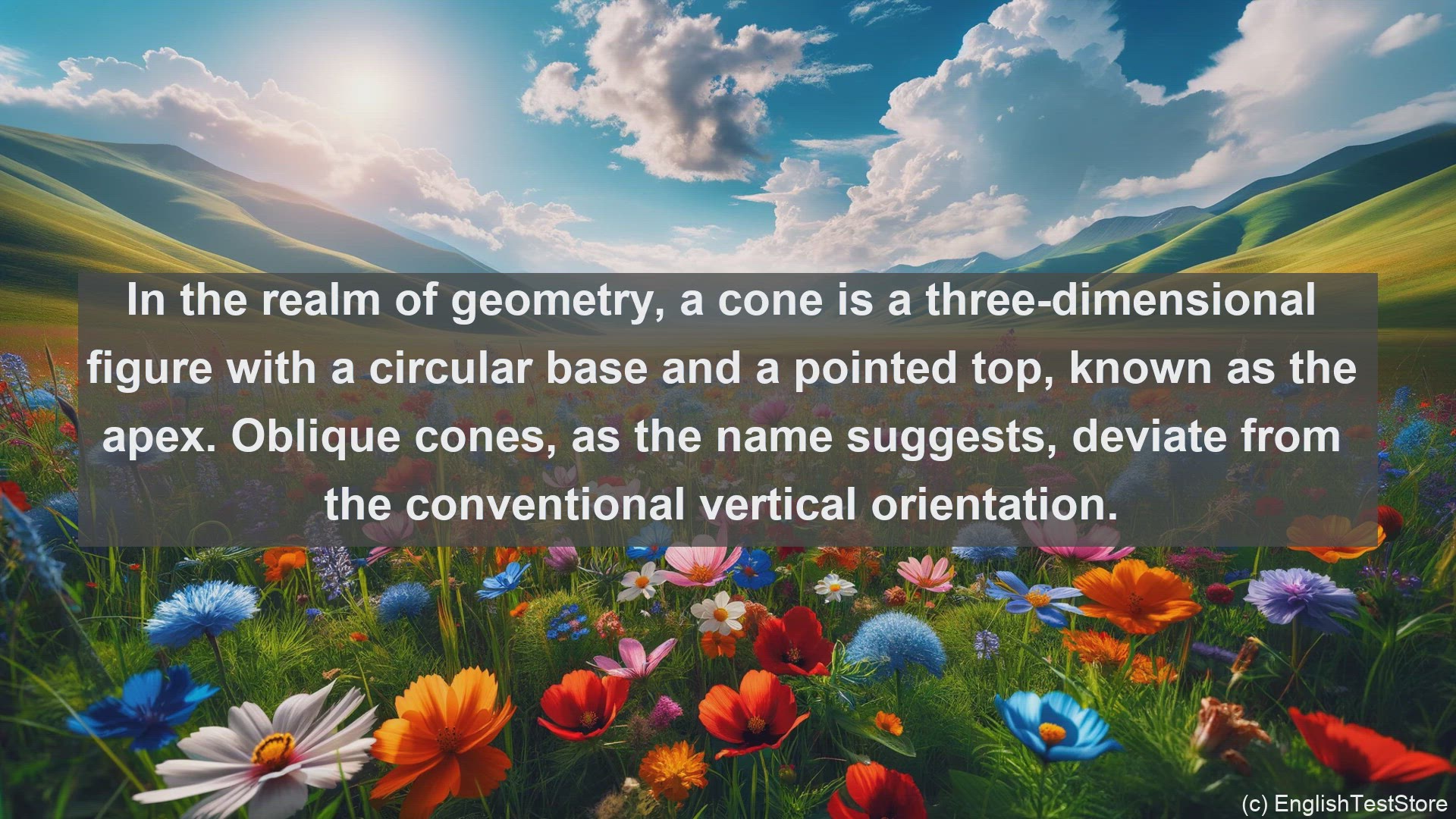 'Video thumbnail for Oblique cone in science  definition and examples'