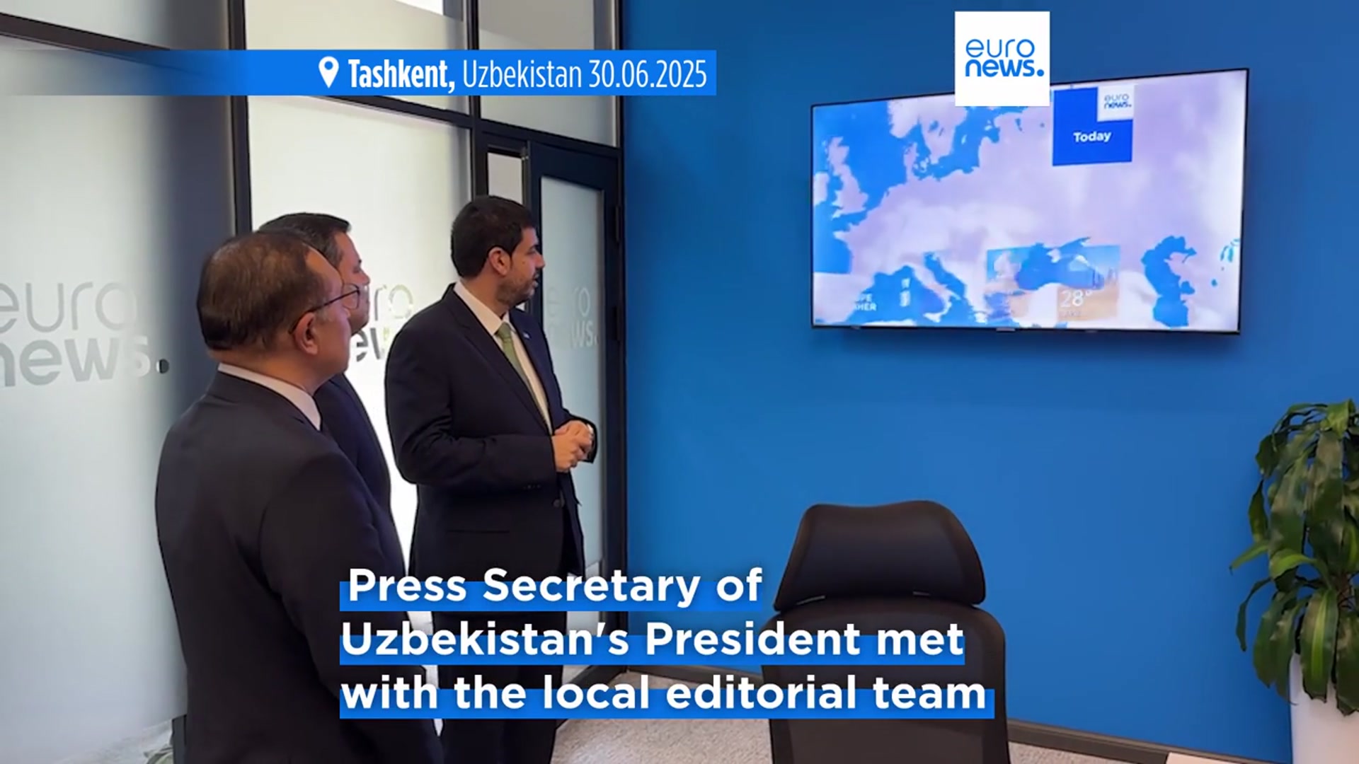 'Video thumbnail for Euronews office opens in Tashkent: A new chapter for media landscape of Central Asia'