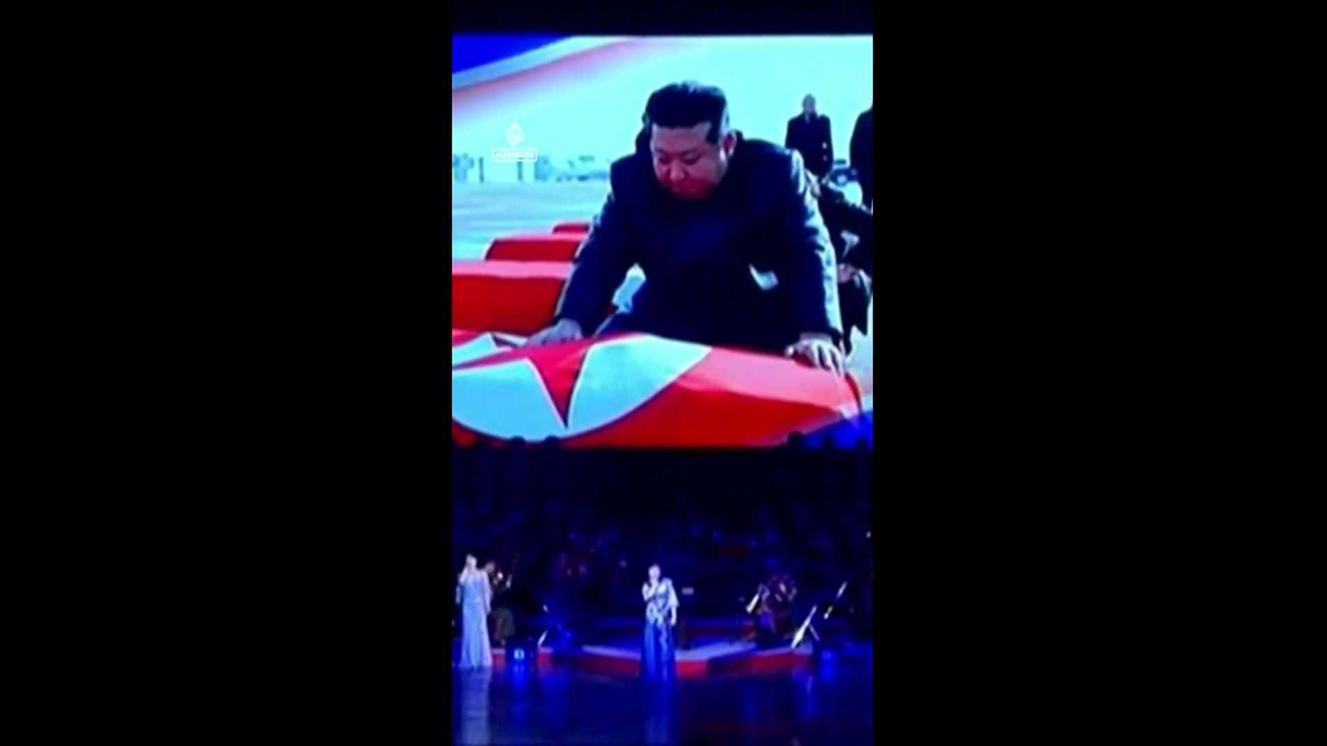 'Video thumbnail for Kim Jong Un shown honouring soldiers killed while fighting for Russia'