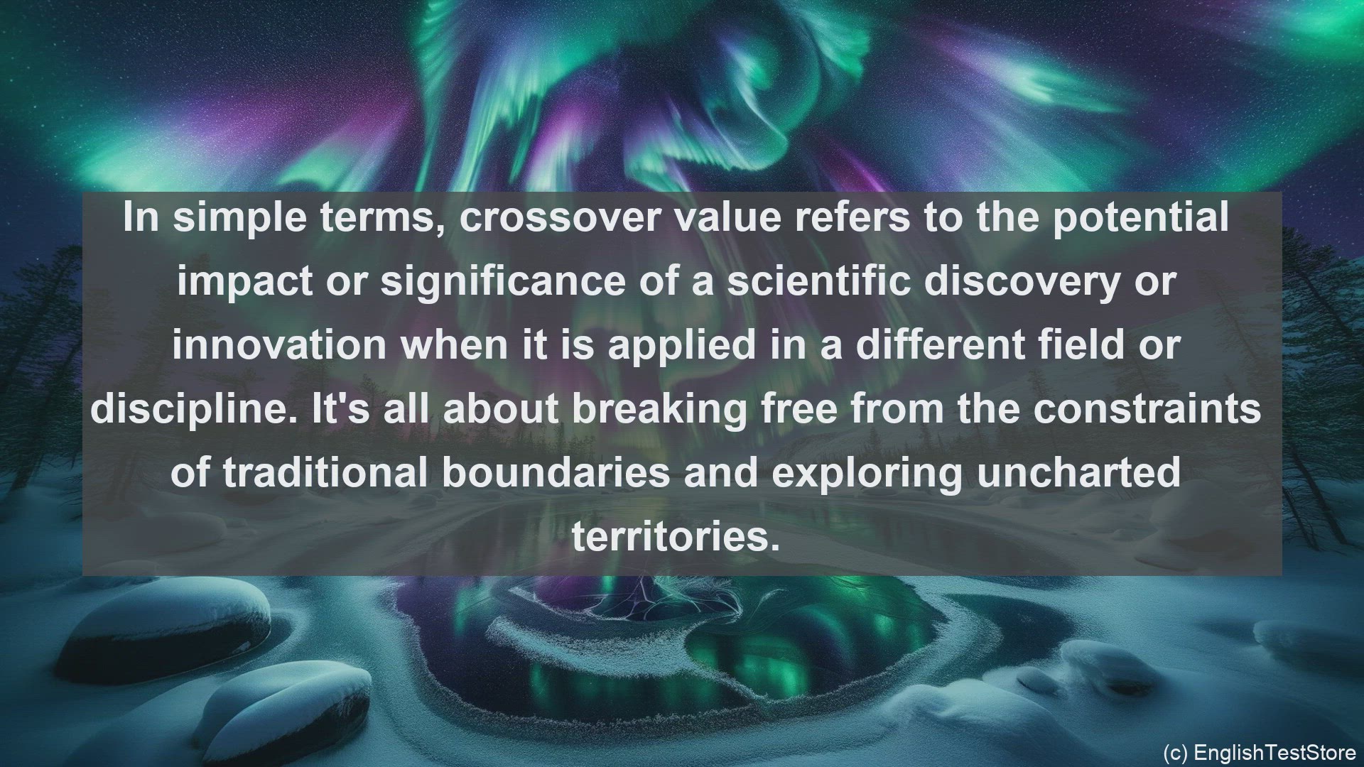 'Video thumbnail for Crossover value in science  definition and examples'