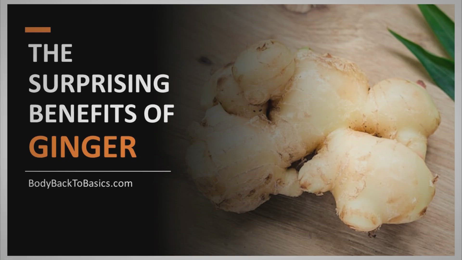 'Video thumbnail for The Power of Ginger: Preventing and Curing Diseases with Nature's Remedy'