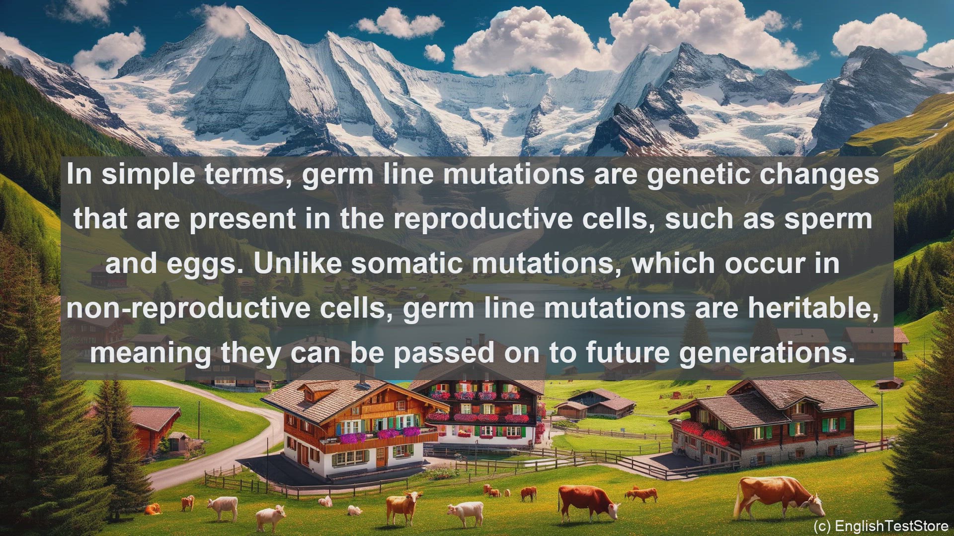 'Video thumbnail for Germ line mutations in science  definition and examples'