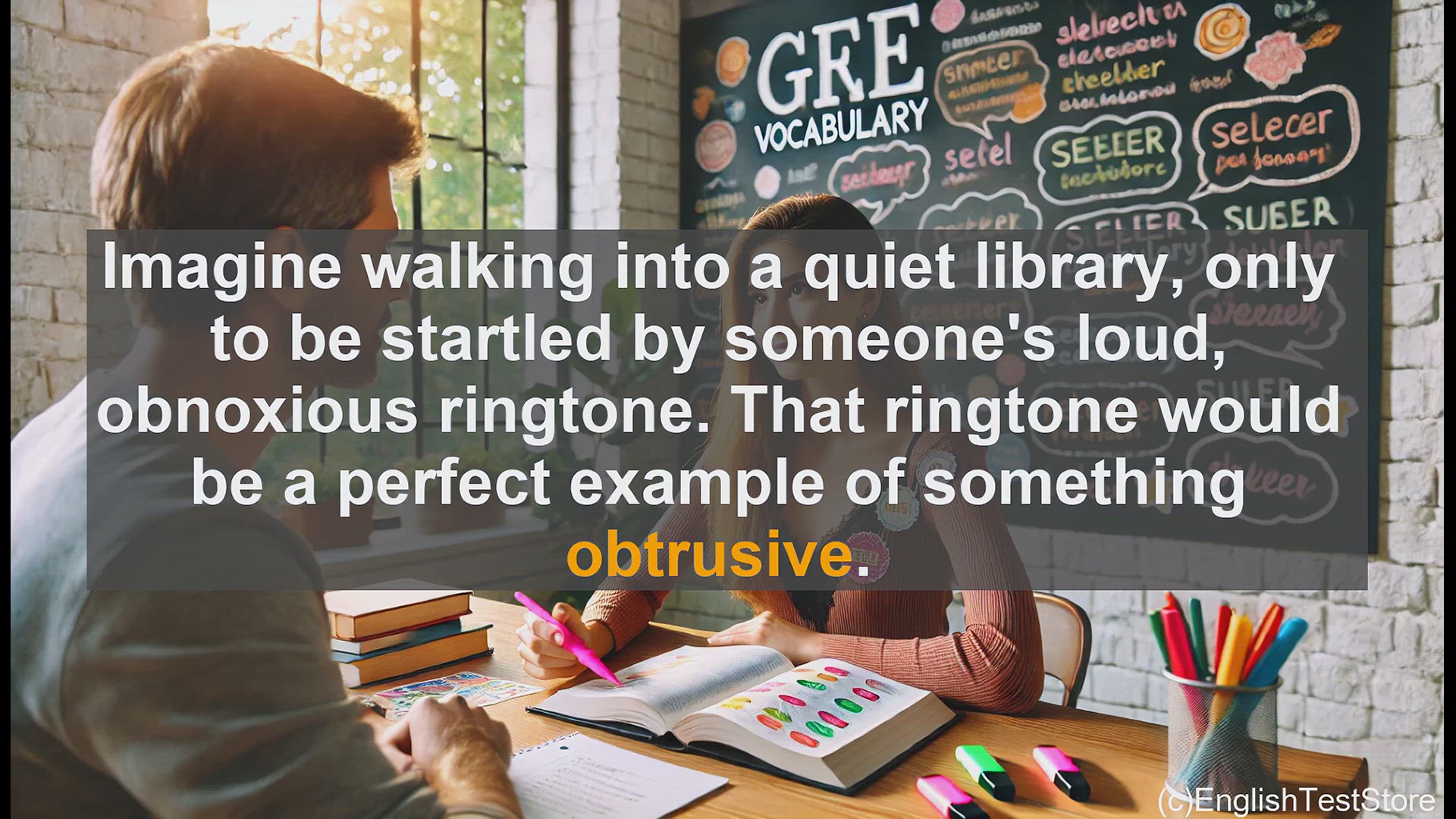 'Video thumbnail for GRE Vocabulary Lesson: Exploring the Meaning of Obtrusive'