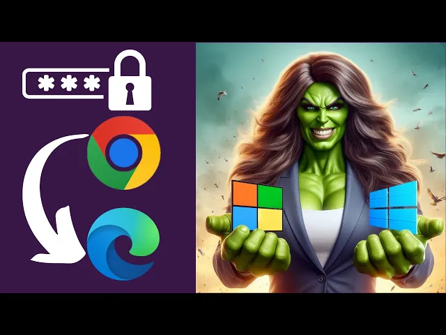 'Video thumbnail for How to Import Passwords from Google Chrome to Microsoft Edge on Windows 11 or 10'