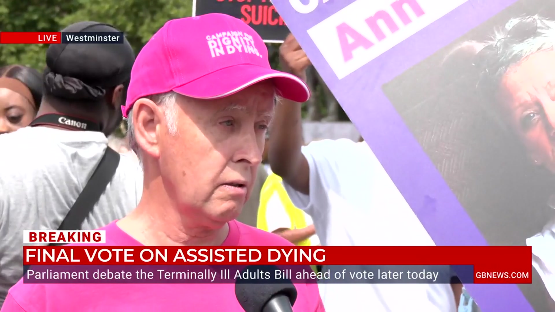 'Video thumbnail for WATCH: Assisted dying campaigner tells GB News that current legislation is 'totally wrong''