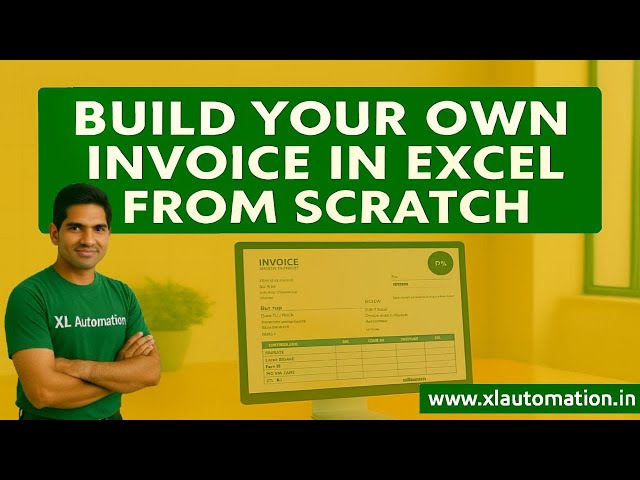 Video thumbnail for How to Create a Dynamic Invoice in Microsoft Excel || Invoicing Templates For Excel