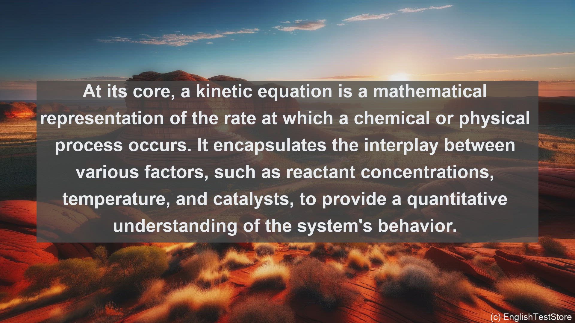 'Video thumbnail for Kinetic equations in science  definition and examples'