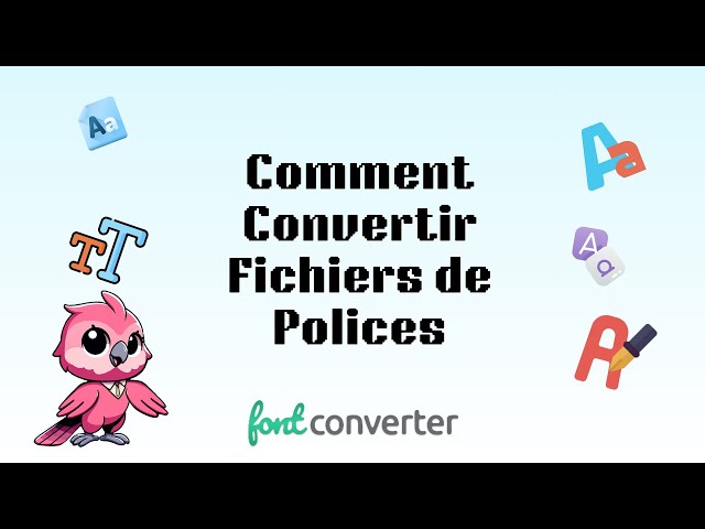 Video thumbnail for Comment Convertir Des Fichiers De Polices (Guide Simple)