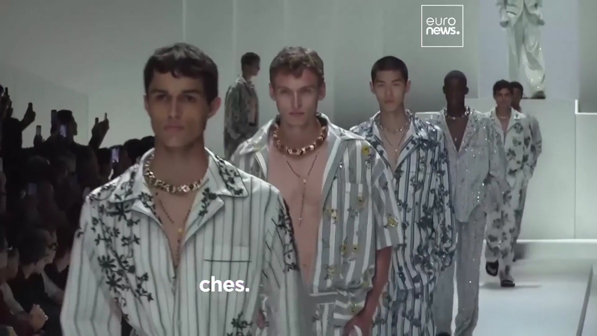 'Video thumbnail for Highlights from Milan Fashion Week: Dolce & Gabbana, Prada, and Armani steal the spotlight'
