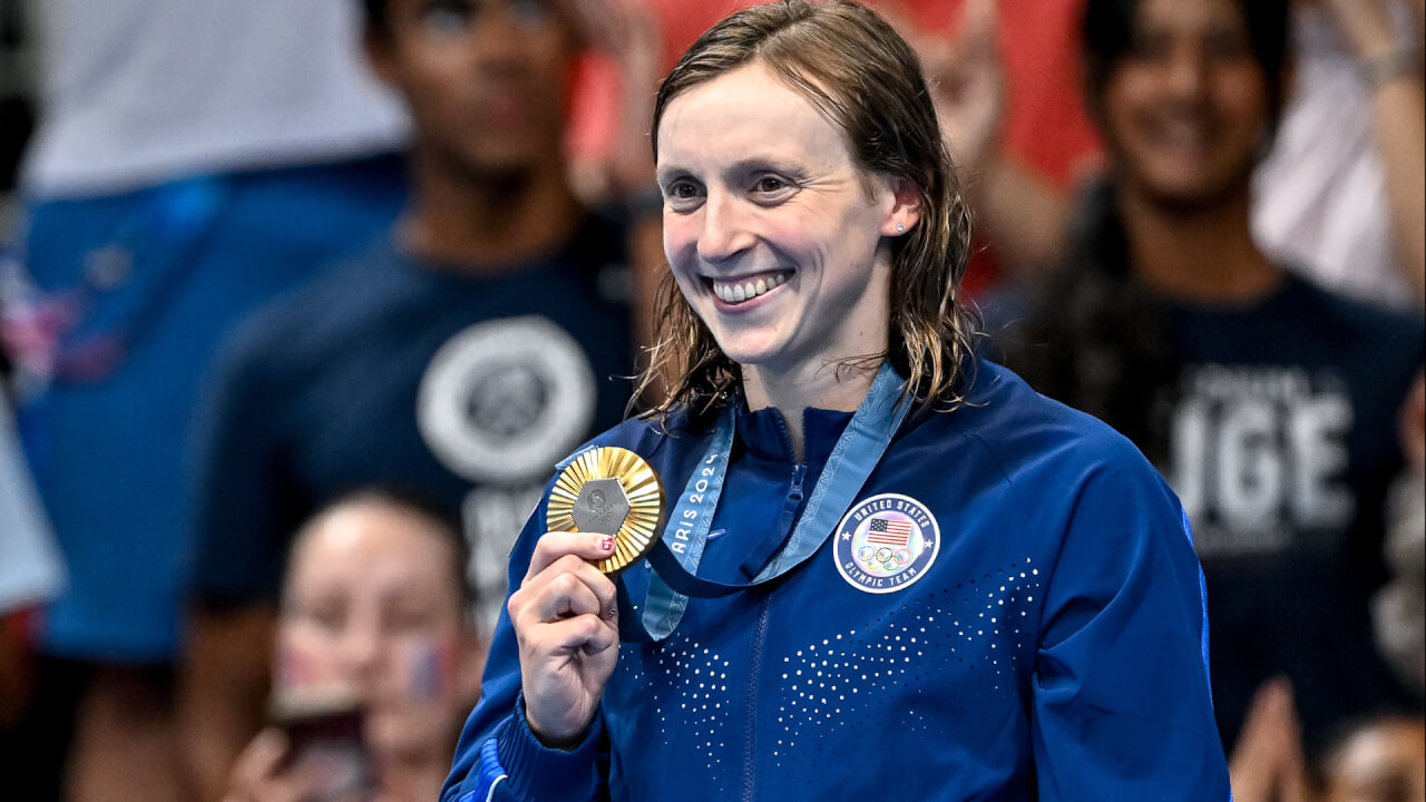 'Video thumbnail for Olympic medalist Katie Ledecky: "You don’t have to win the race"'