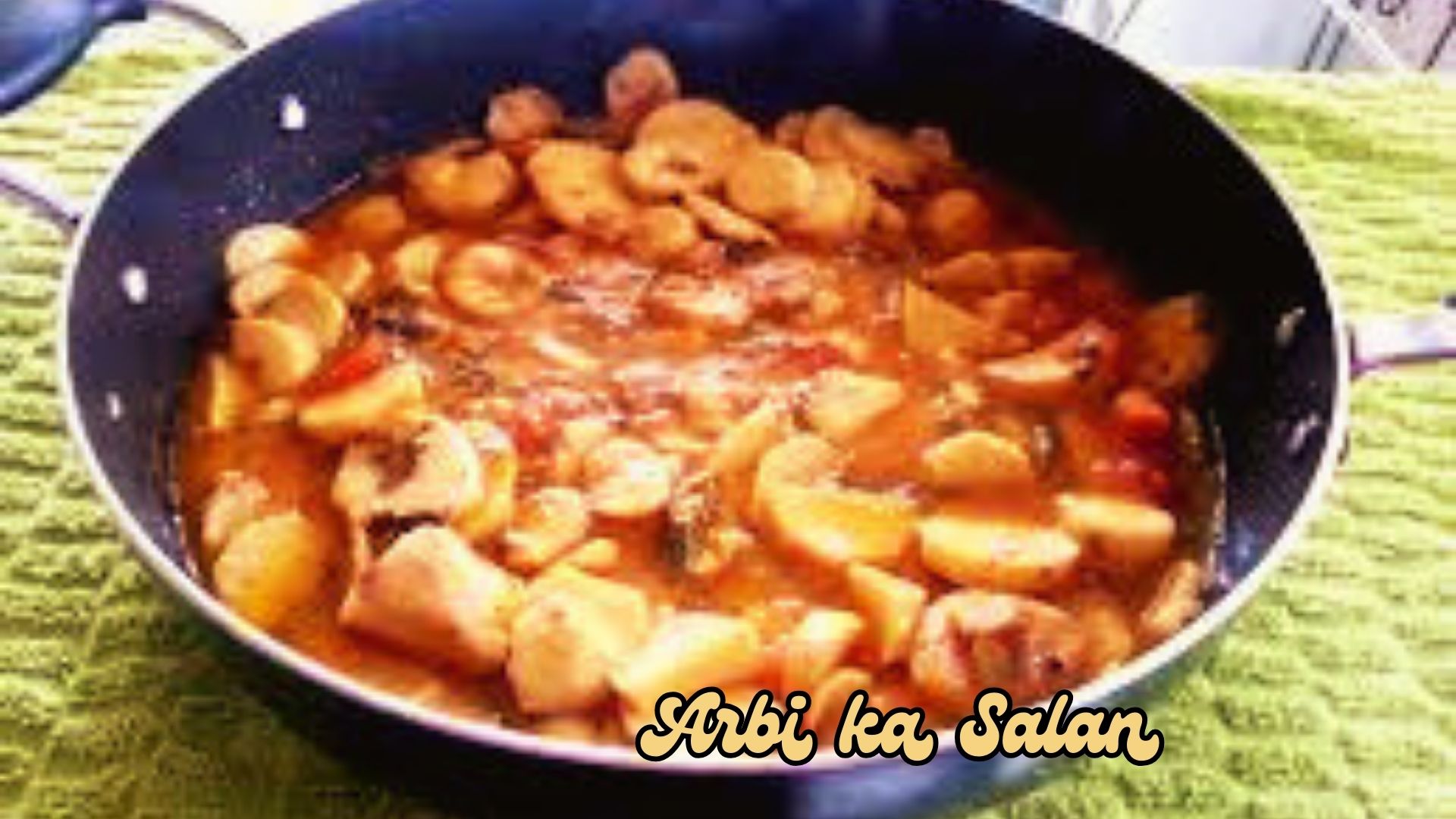 'Video thumbnail for Achari Arvi Recipe or Spicy Dasheen with Pickle Recipe '