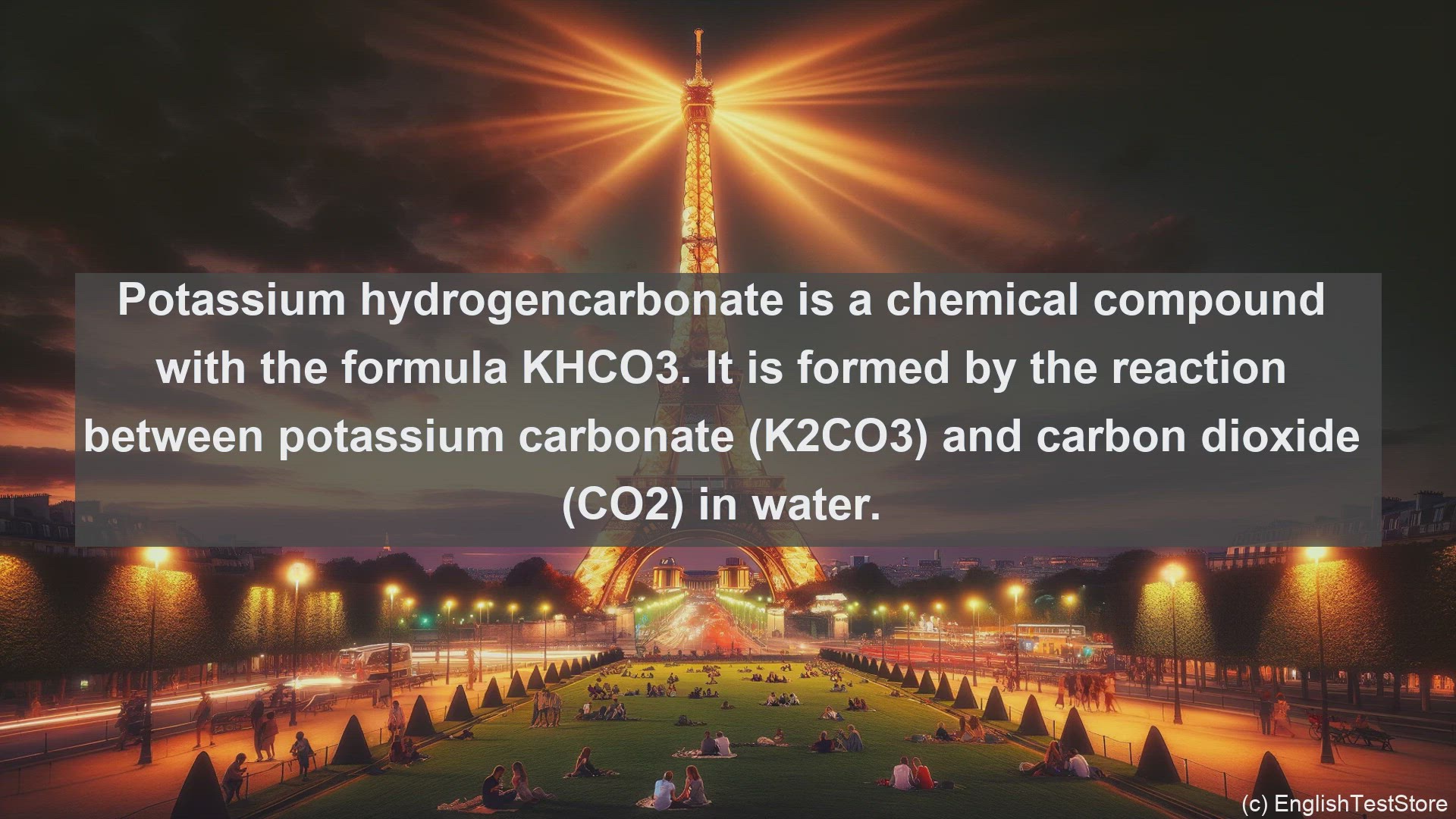 'Video thumbnail for Potassium hydrogencarbonate in science  definition and examples'