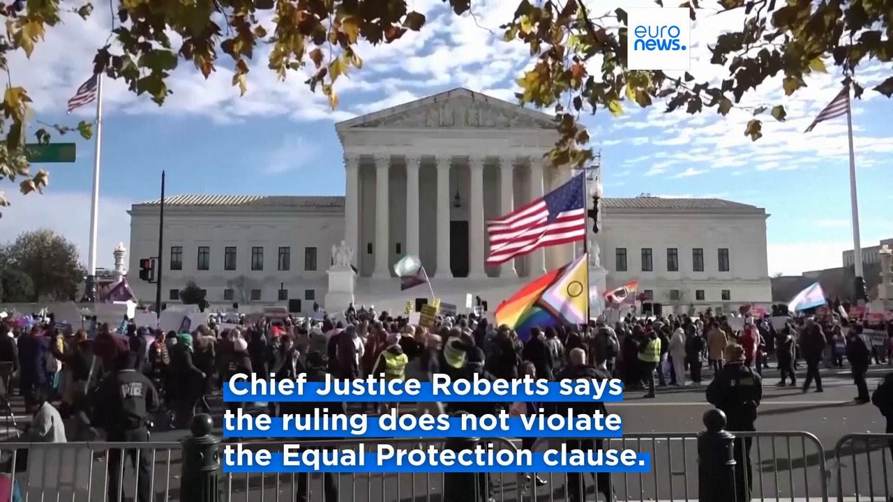 'Video thumbnail for US Supreme Court upholds Tennessee on gender affirming care for children in setback for trans rights'
