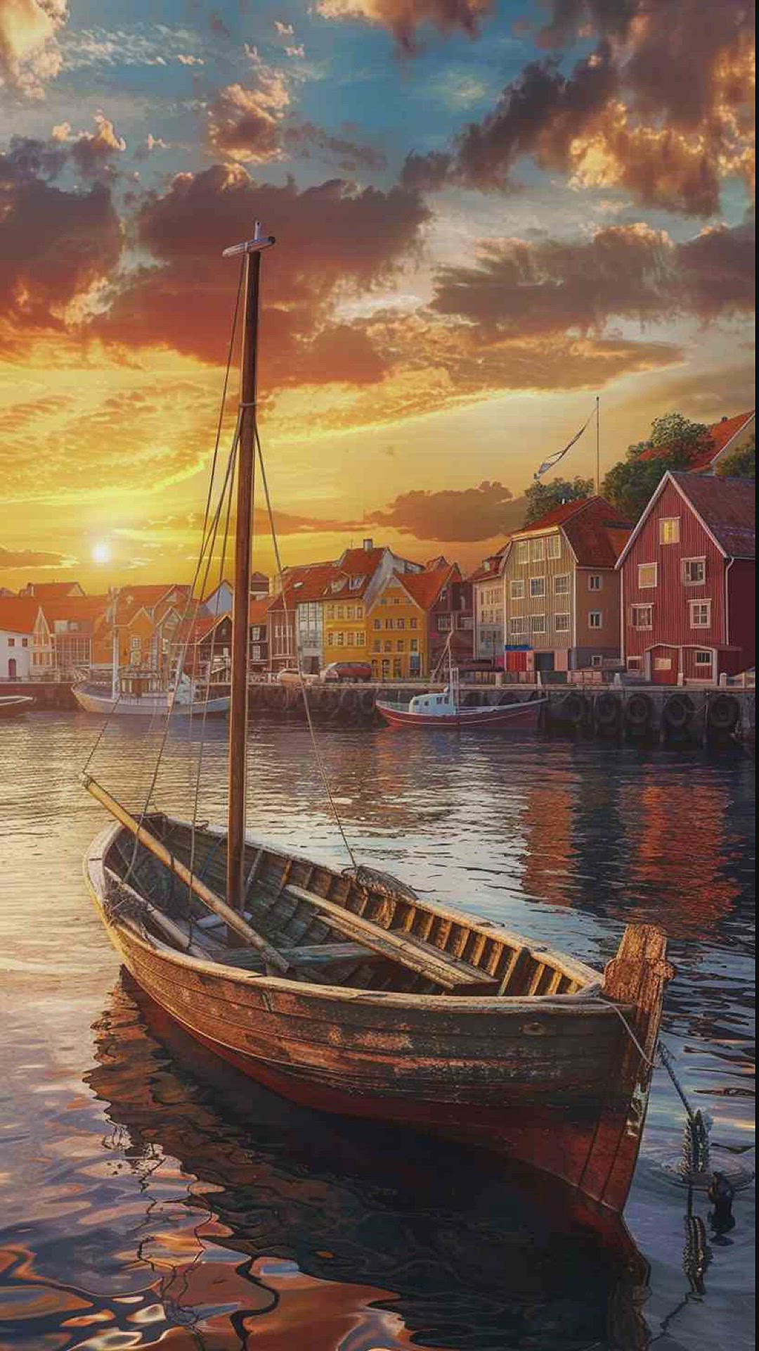 'Video thumbnail for boat sunset wallpaper'