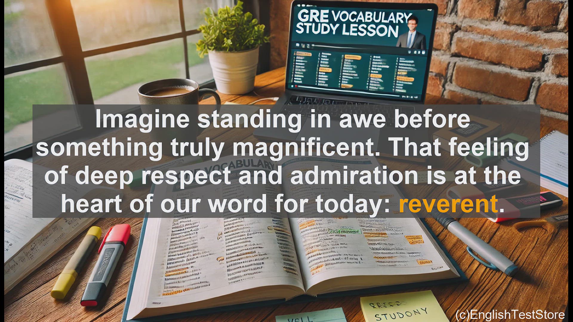 'Video thumbnail for GRE Vocabulary Lesson: Reverence - Expressing Deep Respect and Awe'