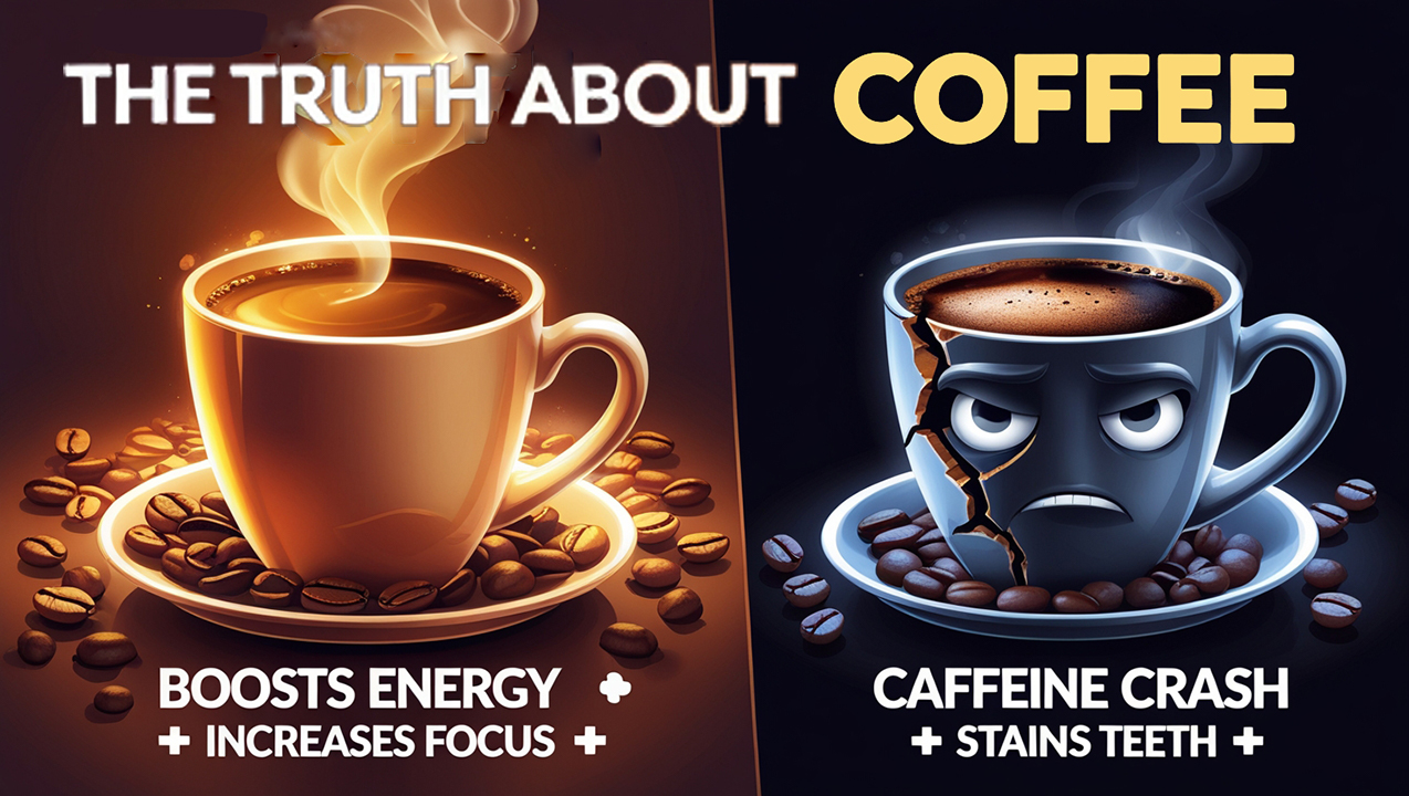 Video thumbnail for The Truth About Coffee Health Benefits and Risks Explained