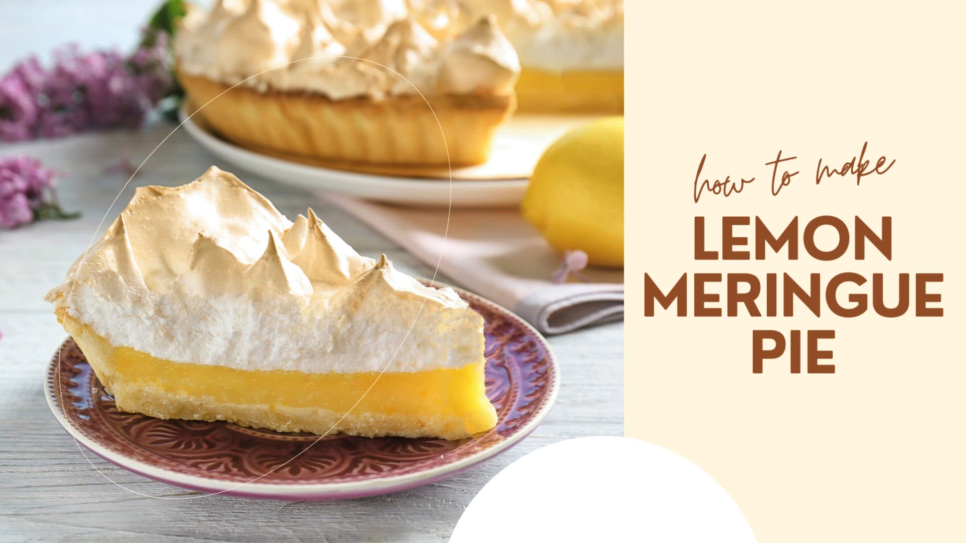 'Video thumbnail for Lemon Meringue Pie Recipe'
