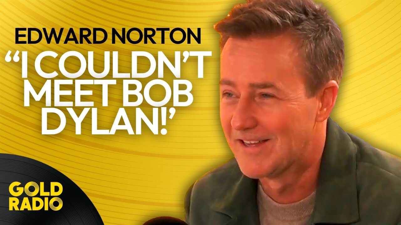 video of: Edward Norton praises &#34;magnificent&#34; co-star Timothee Chalamet as Bob Dylan in A Complete Unknown