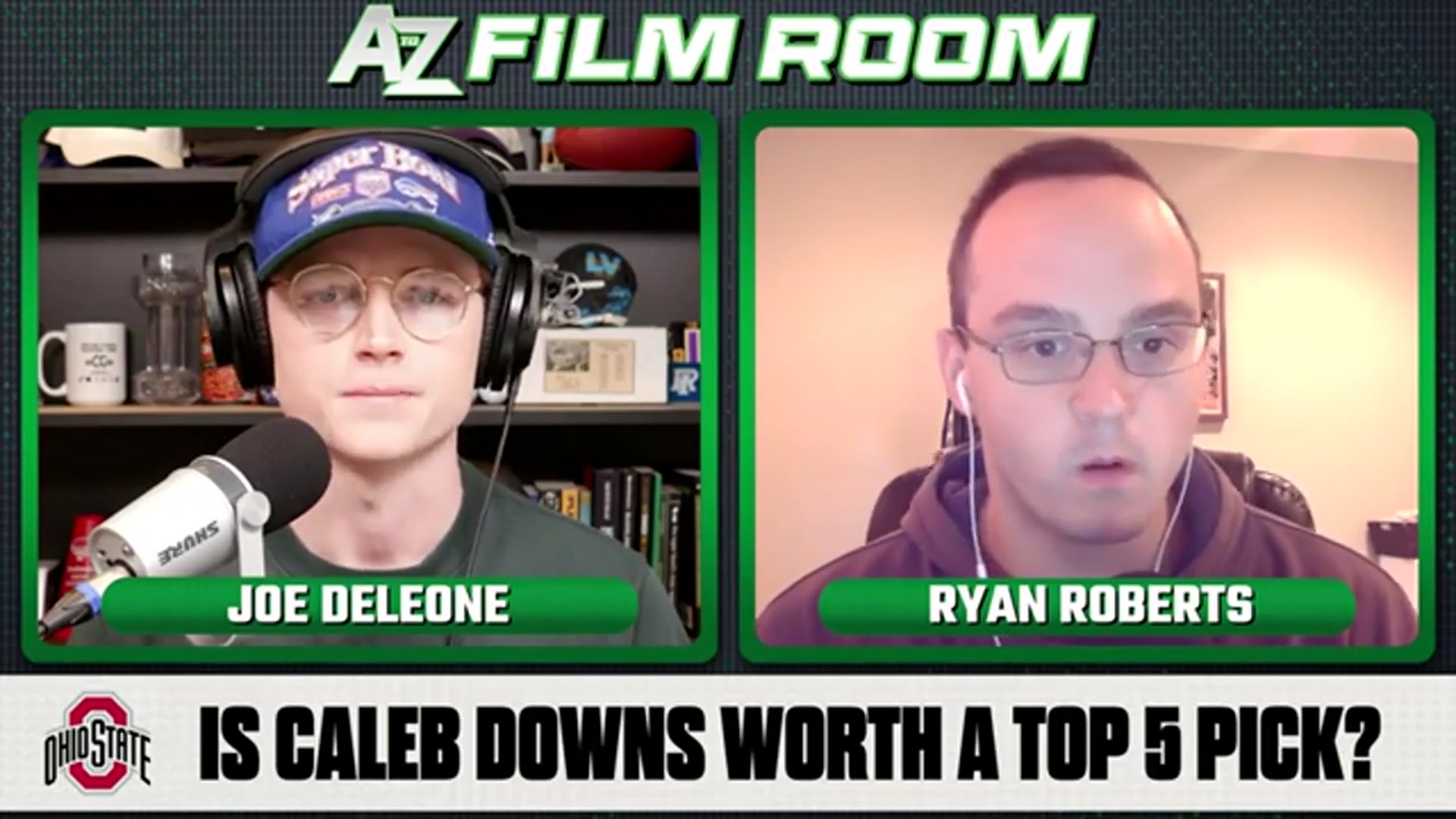 'Video thumbnail for a to z sports film room: caleb downs ohio state: why he's not a top 5 nfl draft pick'