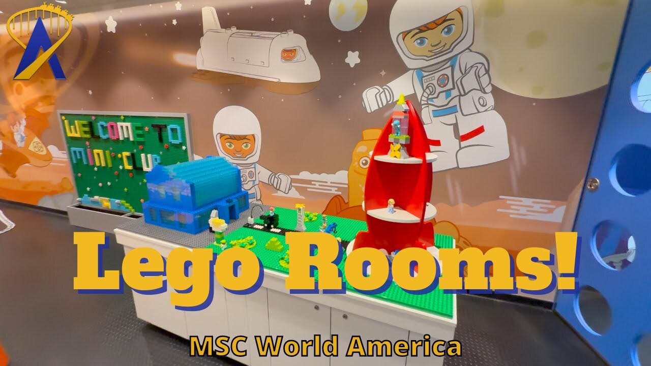 'Video thumbnail for Tour the Lego Rooms on MSC World America Cruise Ship'