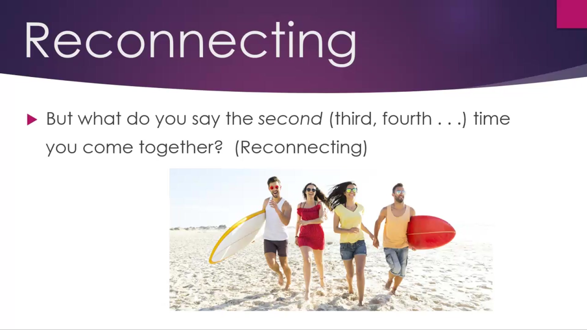 Video thumbnail for Reconnecting