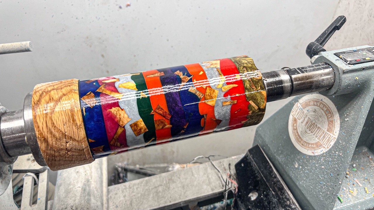 Video thumbnail for From Offcuts to Art: Mallee Burl Woodturning Masterpiece