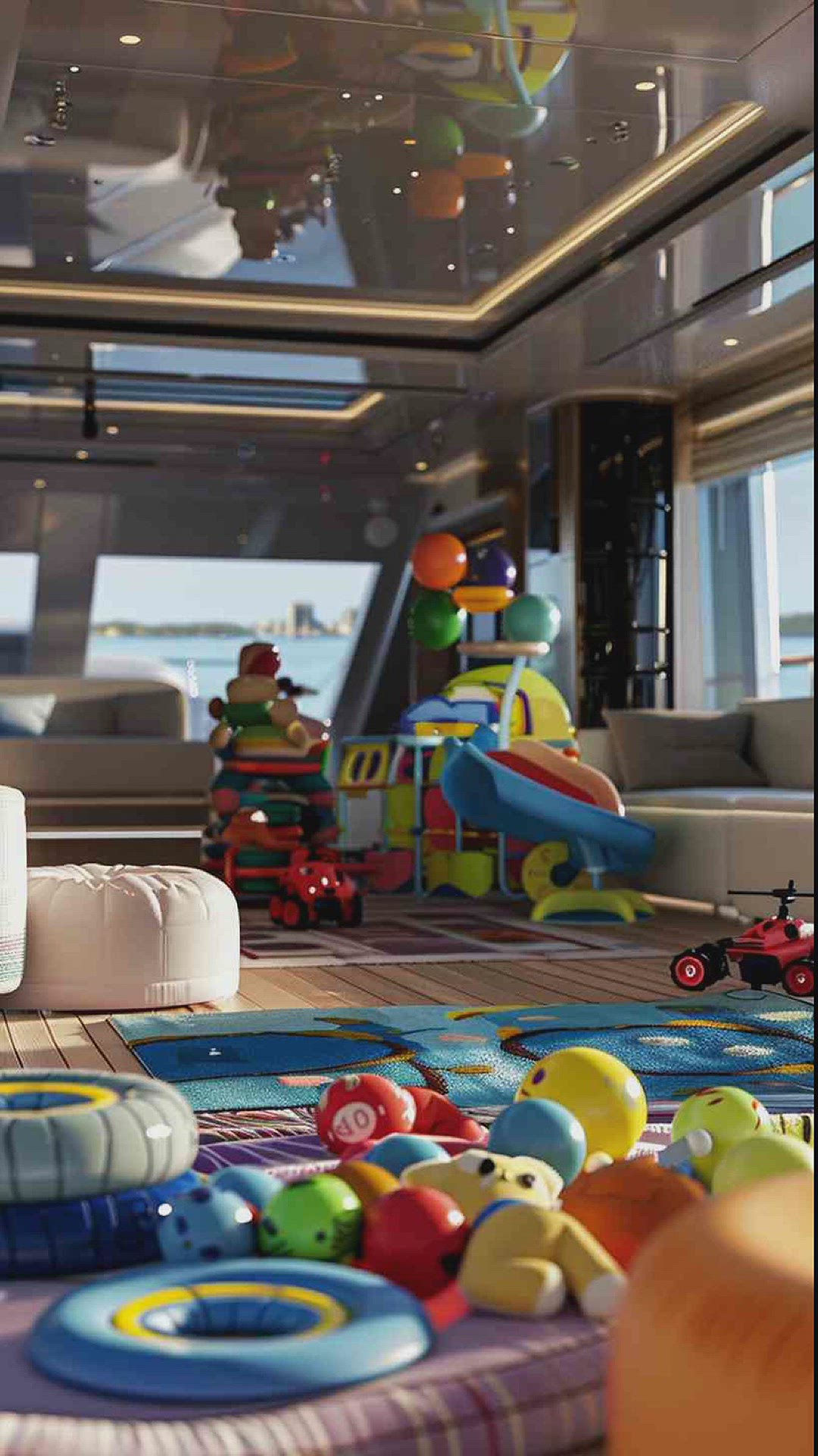 'Video thumbnail for yacht interior images'
