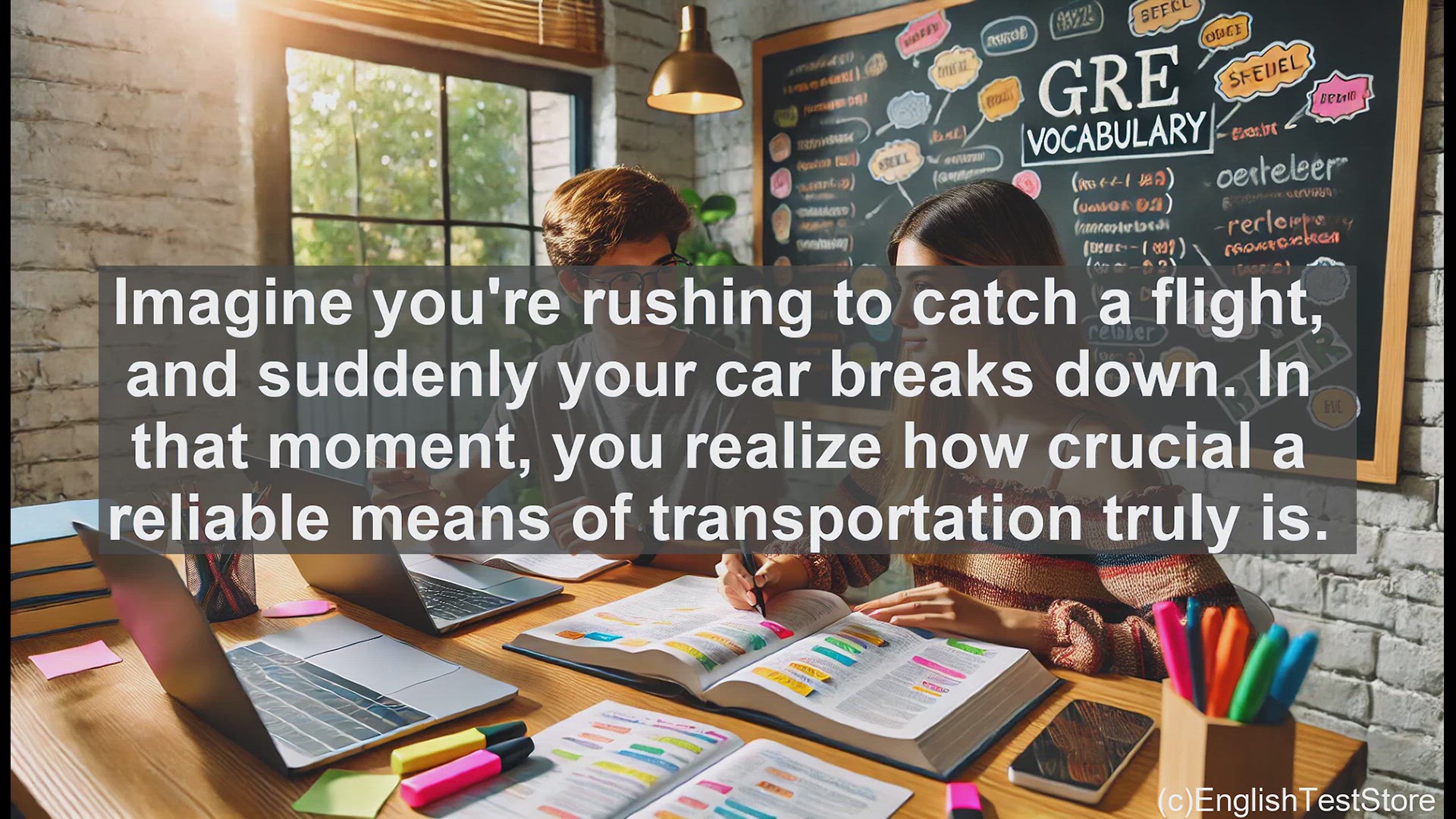 'Video thumbnail for GRE Vocabulary Lesson: The Importance of Reliable Transportation - Exploring the Meaning of Conveyance'