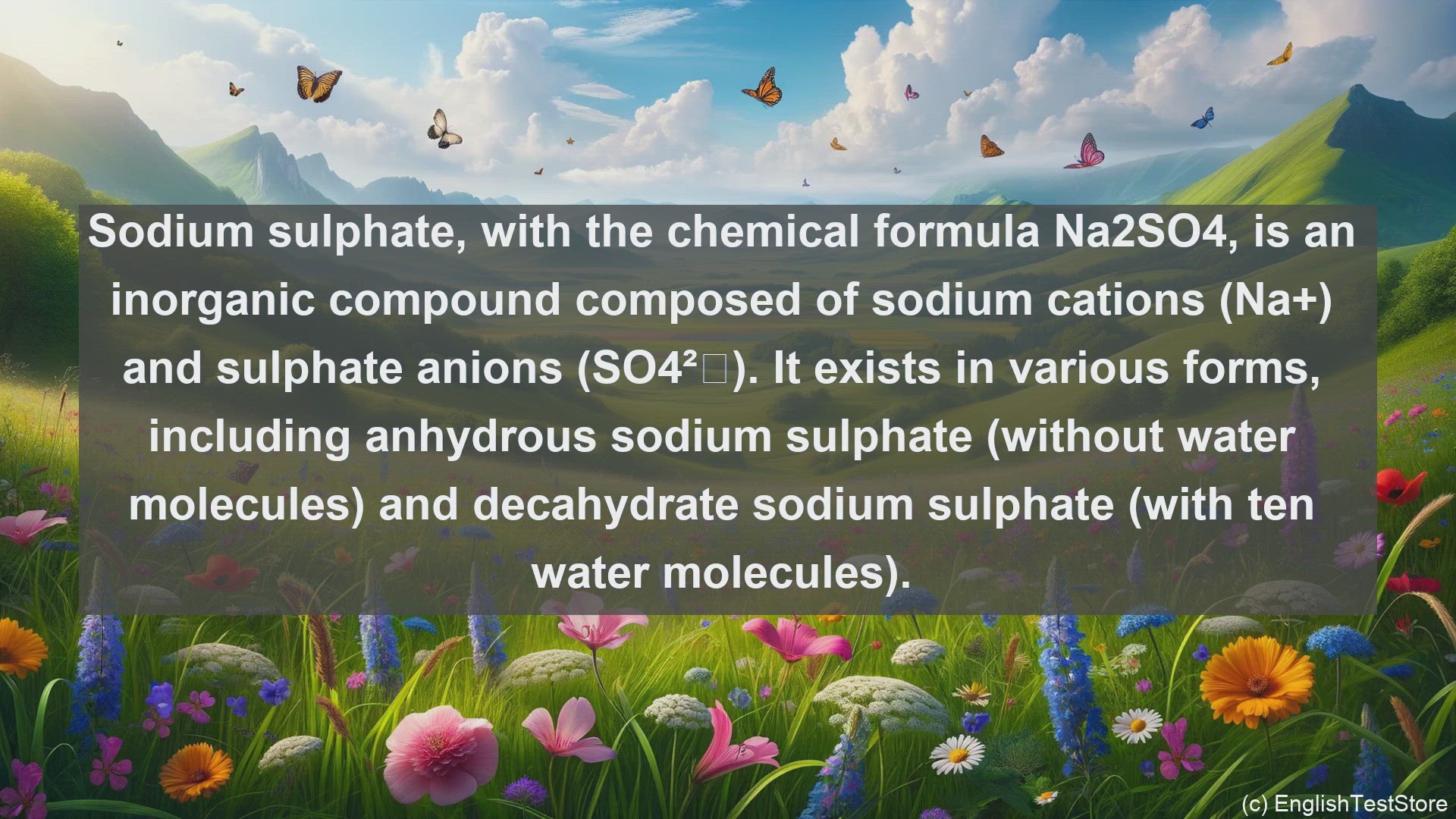 'Video thumbnail for Sodium sulphate in science  definition and examples'
