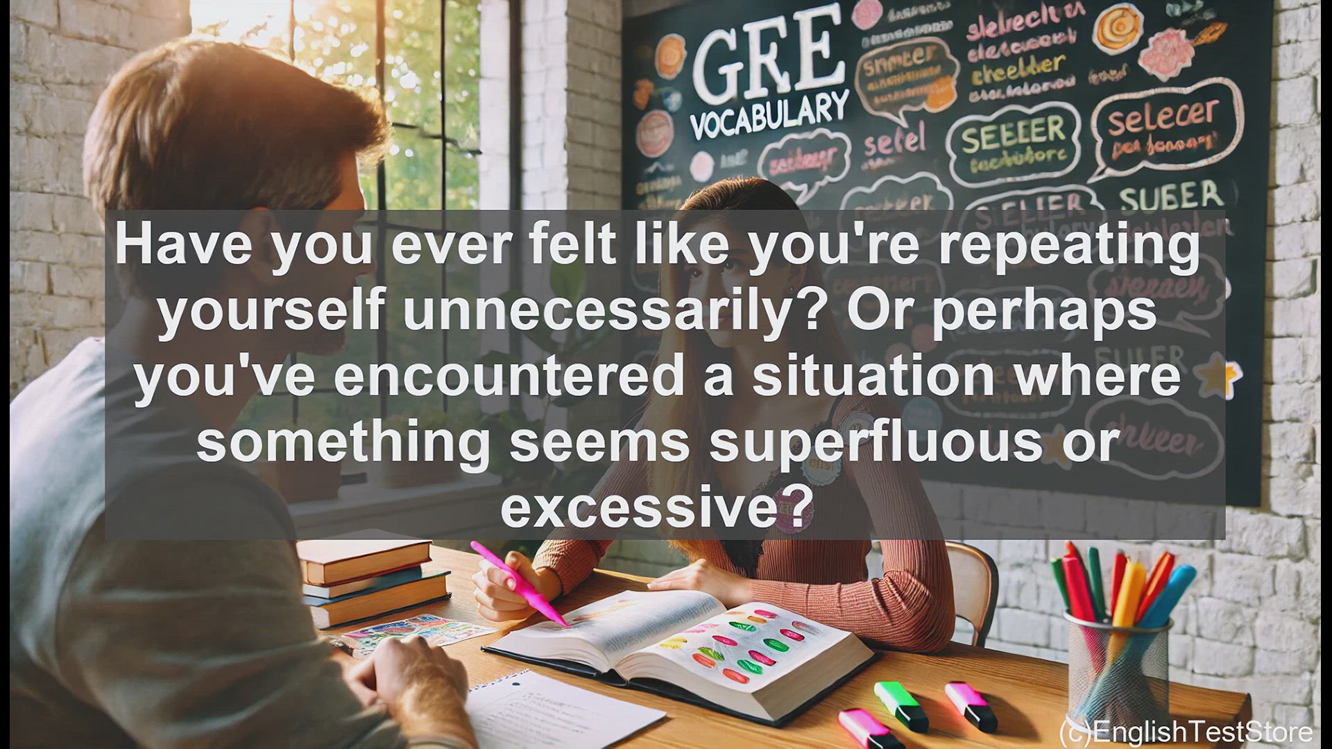 'Video thumbnail for GRE Vocabulary Lesson: Understanding 'Redundant' - GRE Vocabulary Essentials'