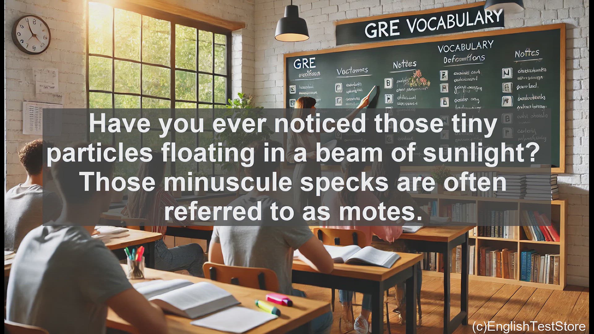 'Video thumbnail for GRE Vocabulary Lesson: Exploring the Tiny Word 'Mote''